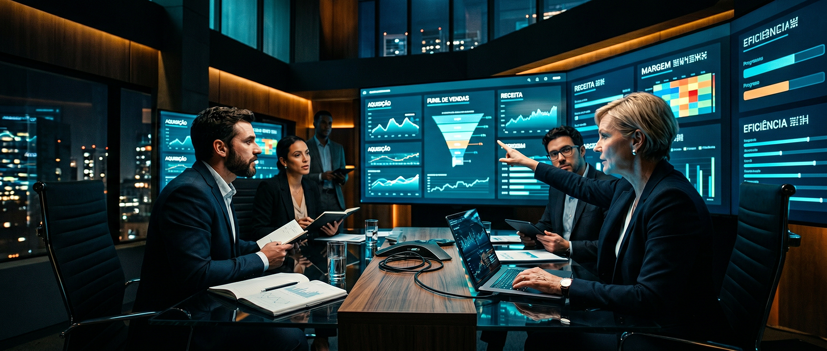 Marketing de performance da NOBOX Growth com análise de dados, mídia paga e crescimento empresarial